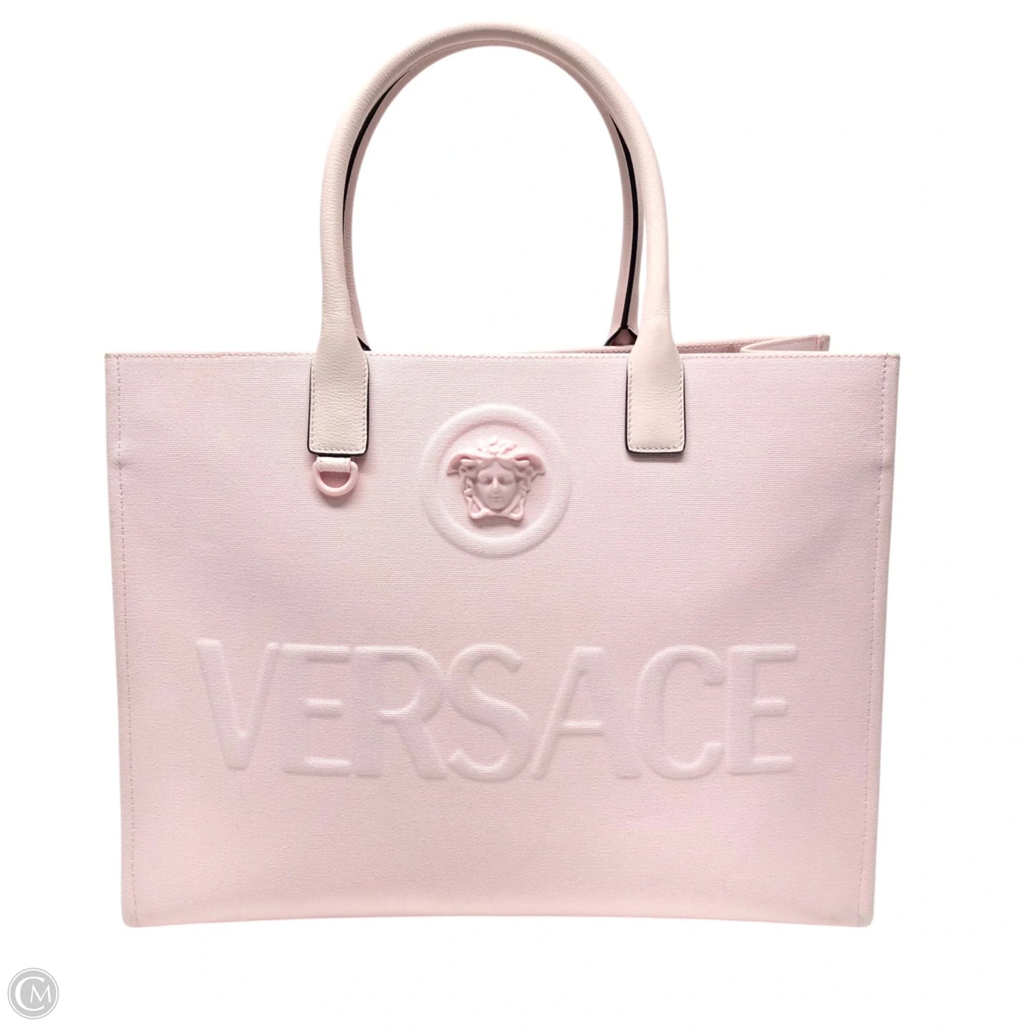 Tote Luxury Designer By Versace, Size: Large