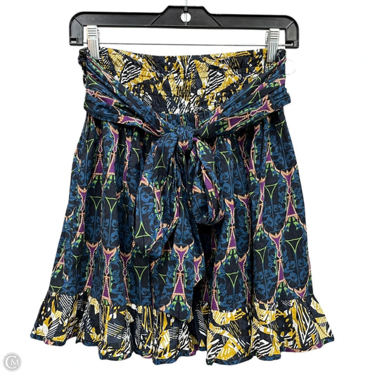 Skirt Mini & Short By Let Me Be In Blue & Green, Size: Xs