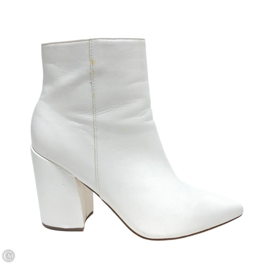 Boots Ankle Heels By Madden Girl In White, Size: 7.5