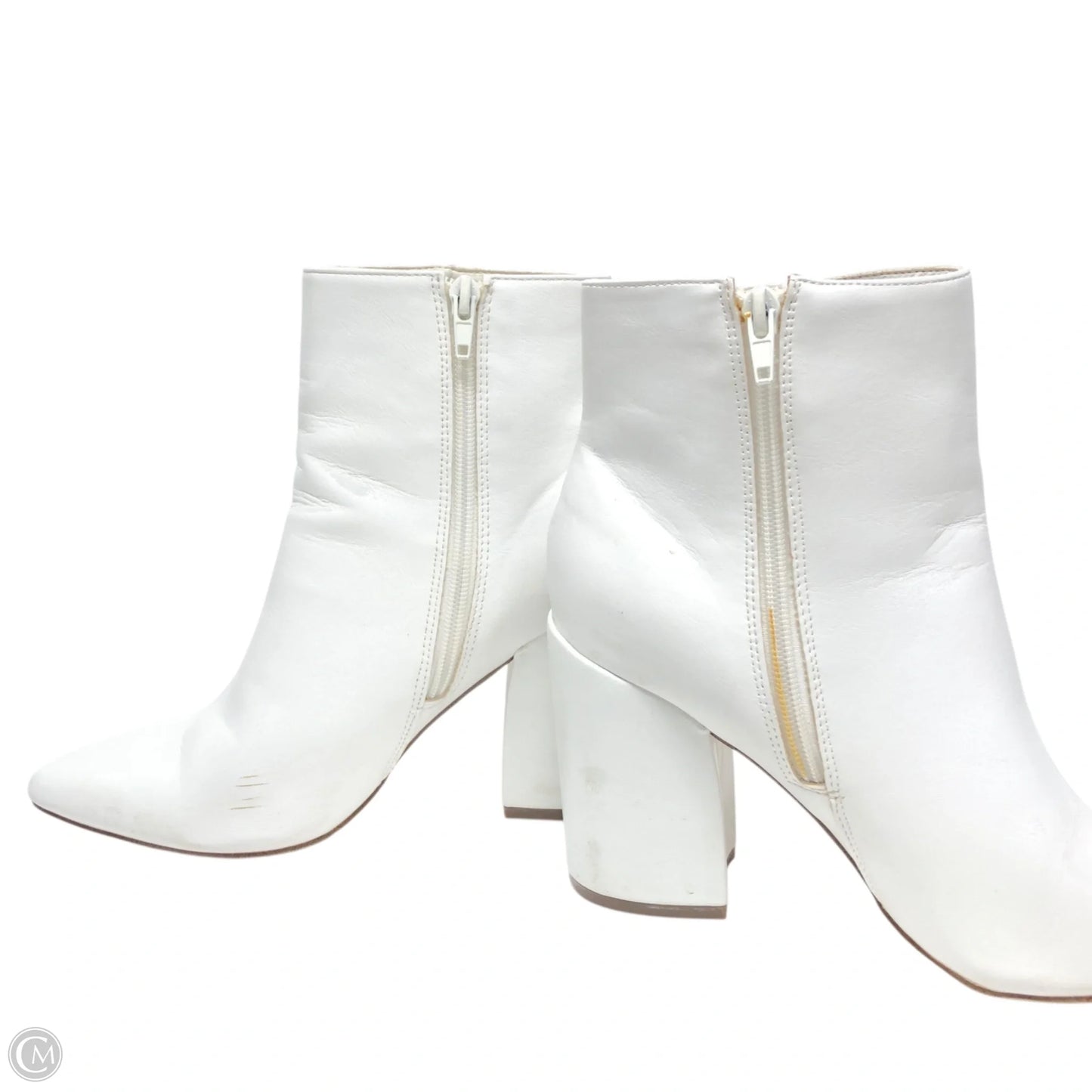 Boots Ankle Heels By Madden Girl In White, Size: 7.5