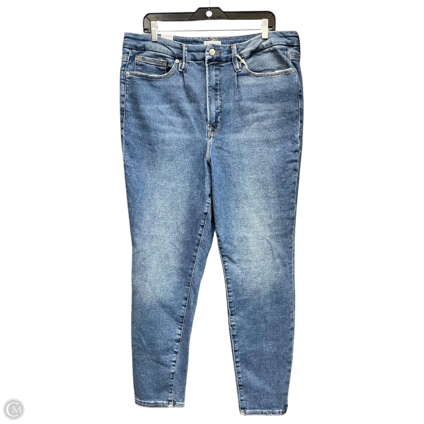 Jeans Skinny By Good American In Blue Denim, Size: 20