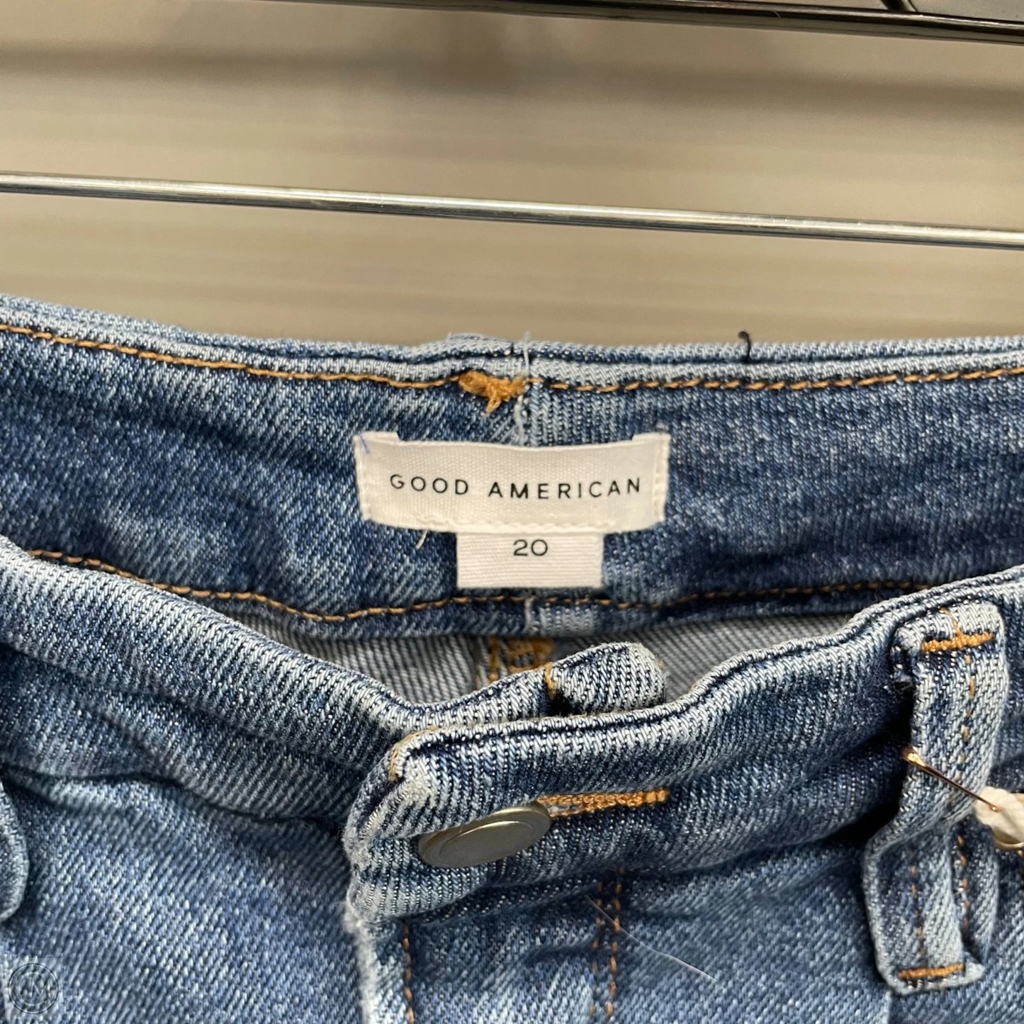 Jeans Skinny By Good American In Blue Denim, Size: 20