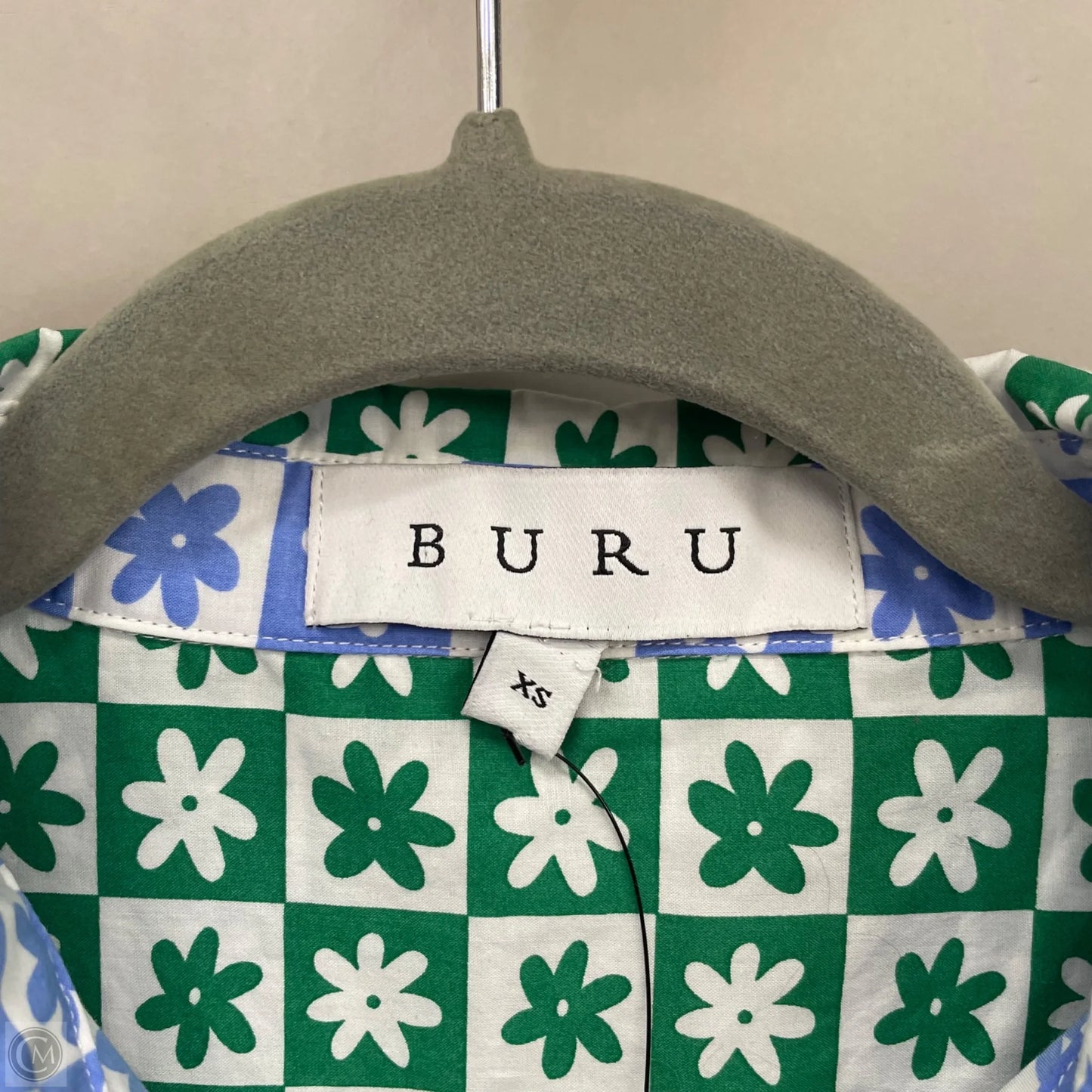 Top Long Sleeve By Cmb In Blue & Green, Size: Xs