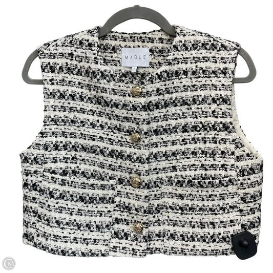 Vest Other By Mable In Black & Cream, Size: S