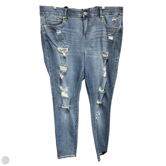 Jeans Jeggings By Torrid In Blue Denim, Size: 20