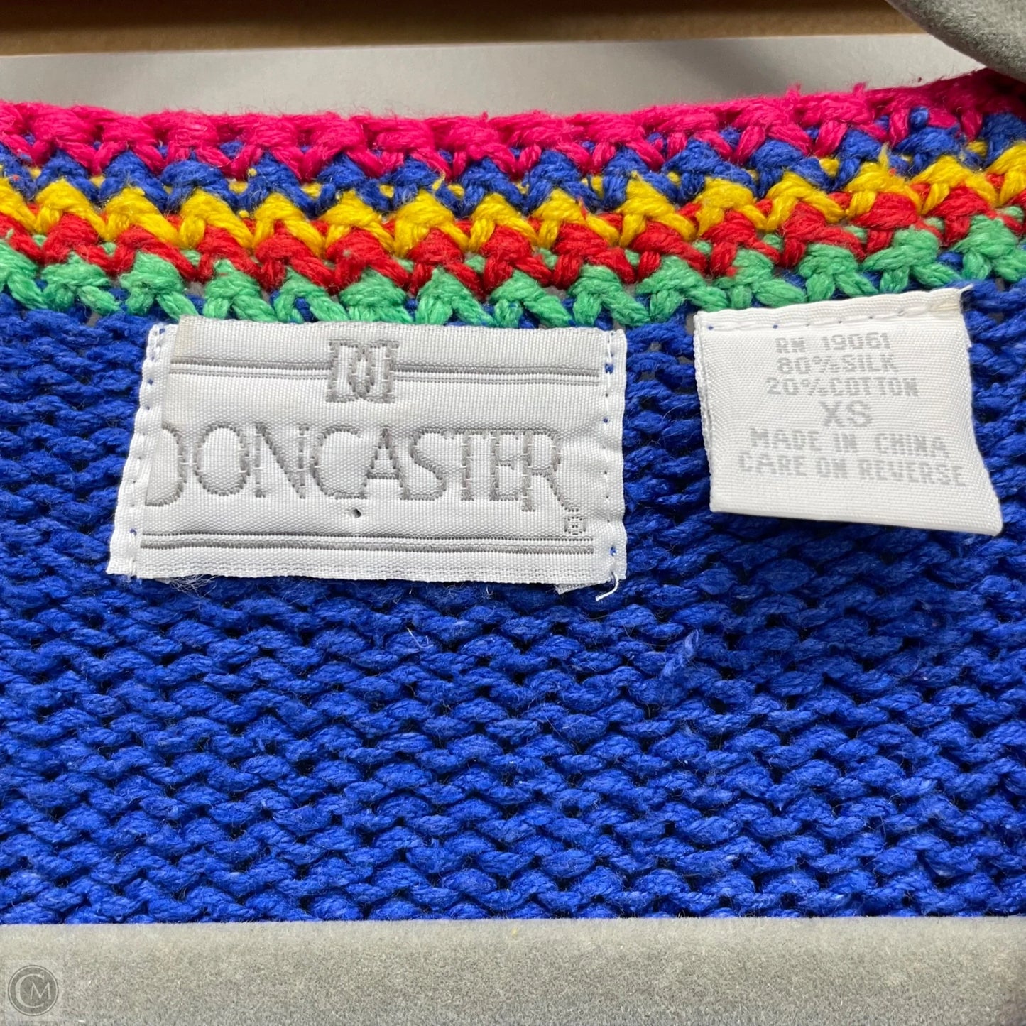 Vest Sweater By Doncaster In Blue, Size: Xs