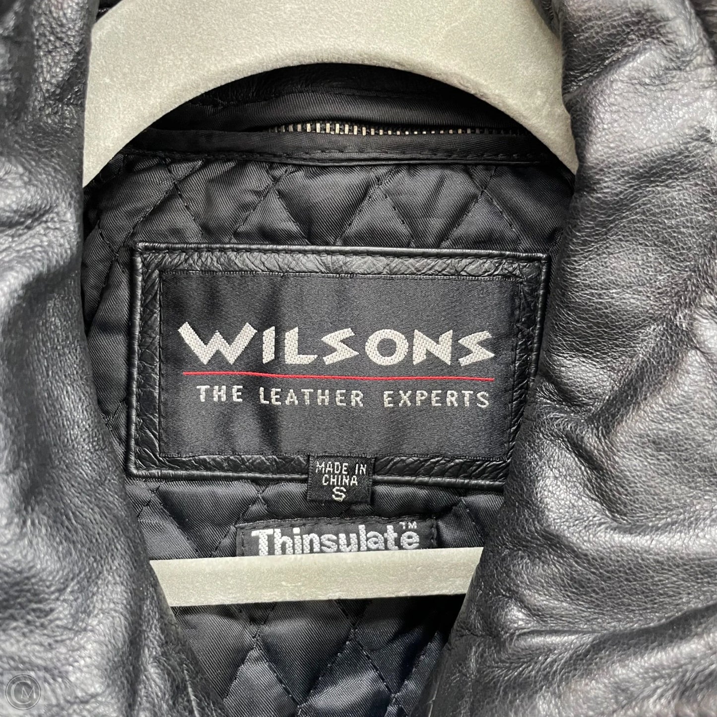 Jacket Leather By Wilsons Leather In Black, Size: S