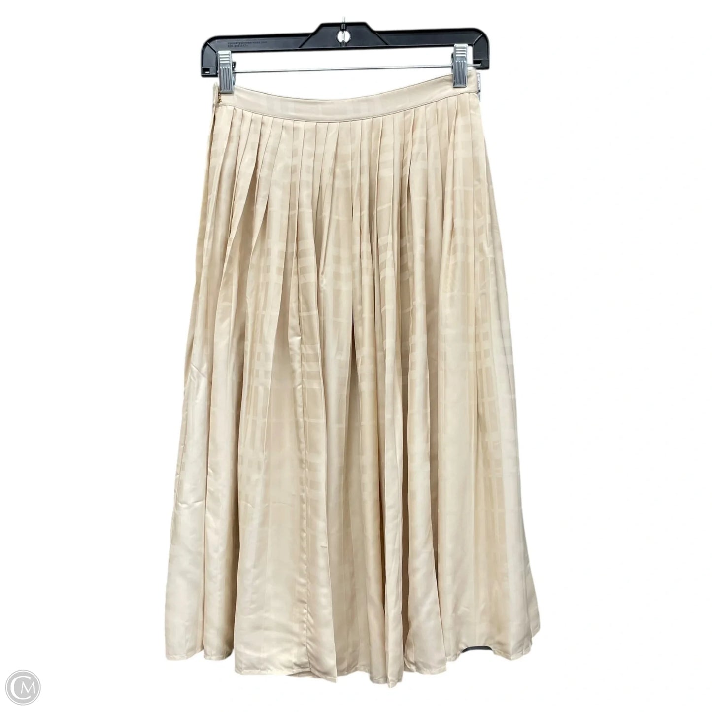 Skirt Luxury Designer By Burberry In Cream, Size: 2