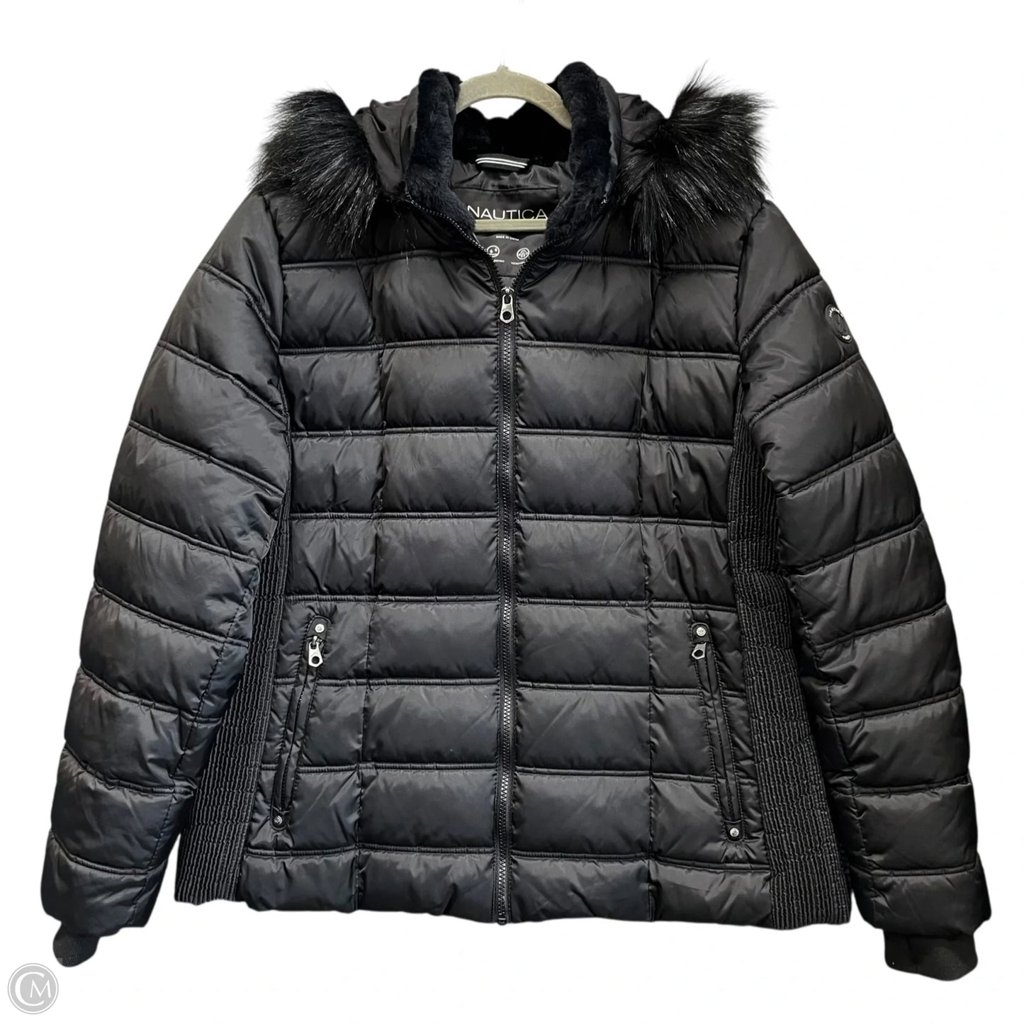 Jacket Puffer & Quilted By Nautica In Black, Size: Xxl