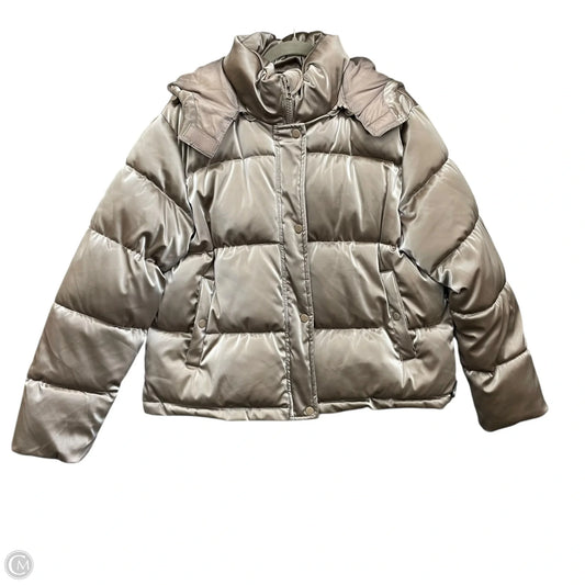 Jacket Puffer & Quilted By Forever 21 In Grey, Size: L