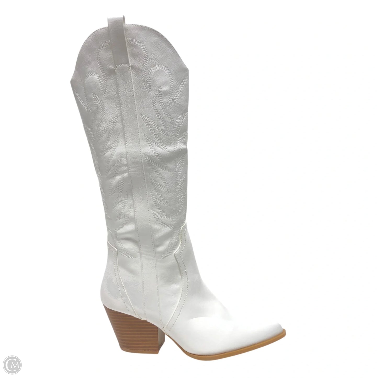 Boots Western By Clothes Mentor In White, Size: 7.5