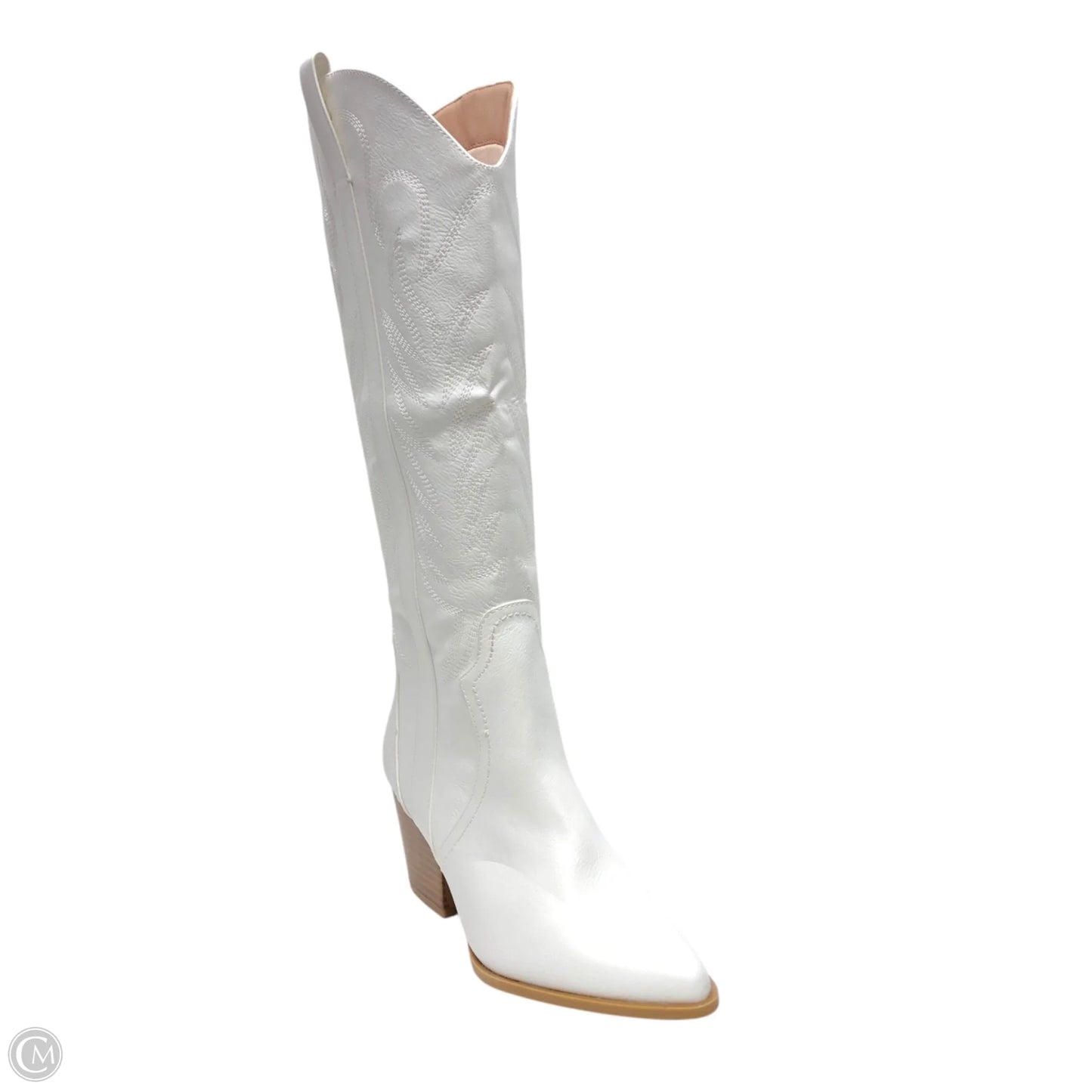 Boots Western By Clothes Mentor In White, Size: 7.5