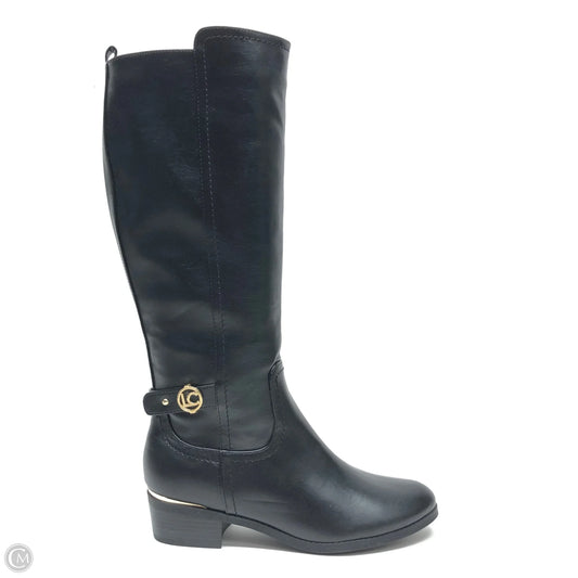 Boots Knee Heels By Liz Claiborne In Black, Size: 7.5