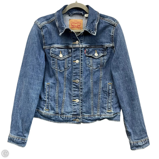 Jacket Denim By Levis In Blue Denim, Size: Xl