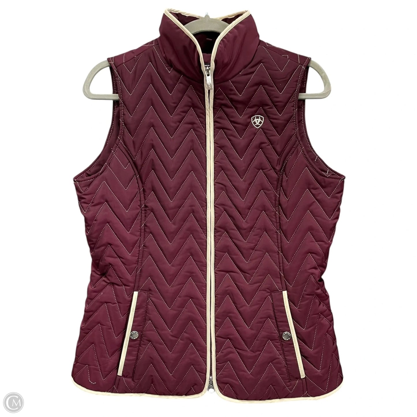 Vest Puffer & Quilted By Ariat In Purple, Size: M