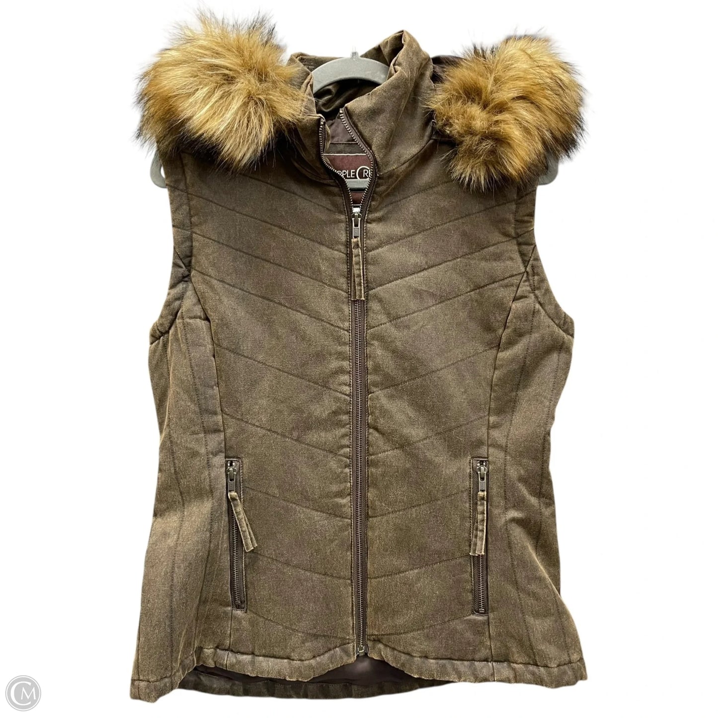 Vest Other By Clothes Mentor In Brown, Size: M