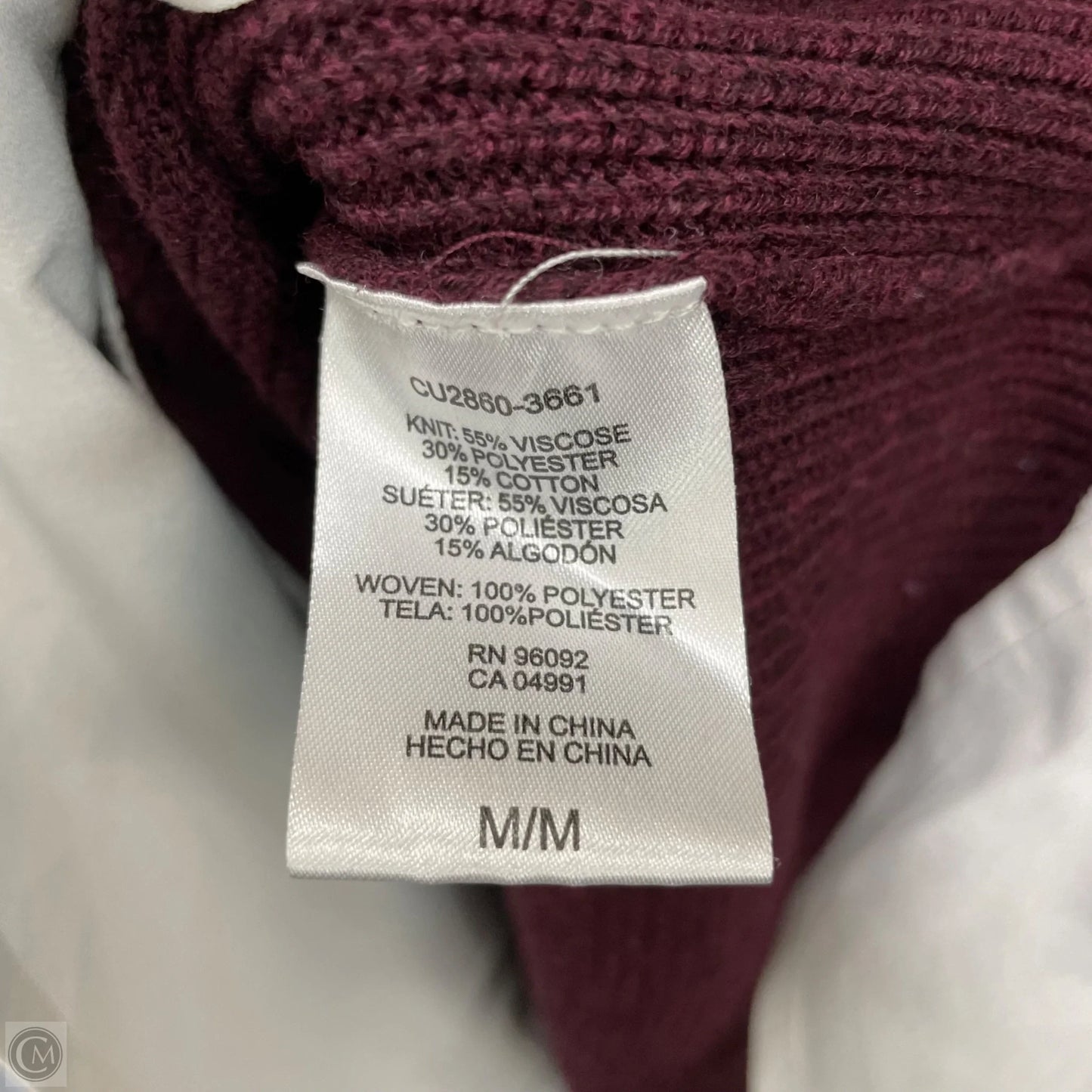 Sweater By Hilary Radley In Purple, Size: M