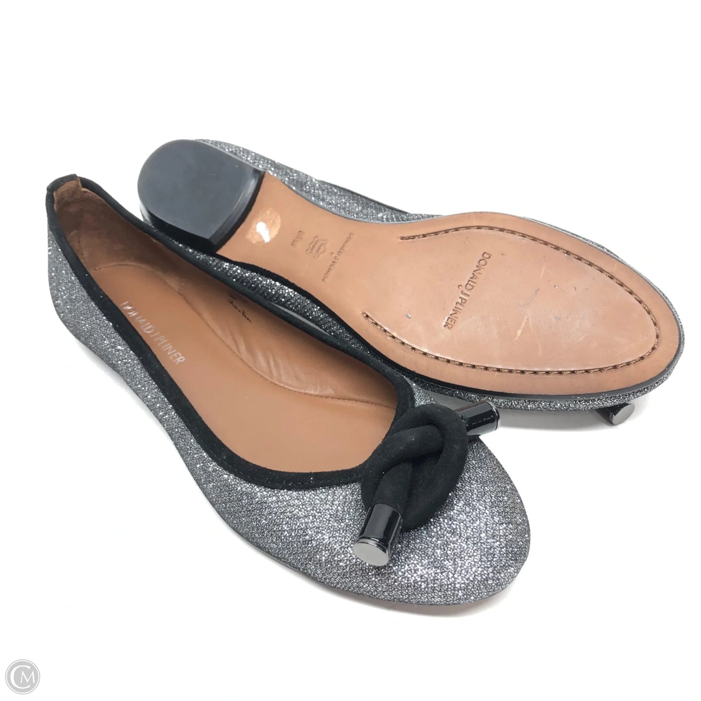 Shoes Flats By Donald Pliner In Silver, Size: 8.5