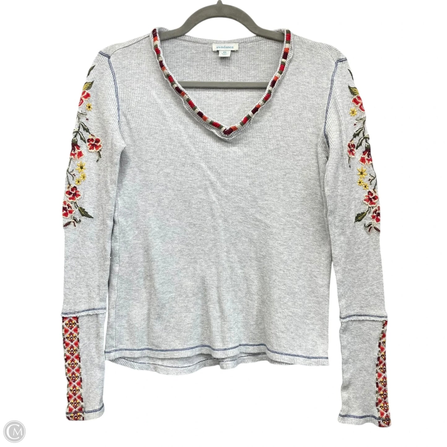 Top Long Sleeve By Sundance In Grey, Size: Xs