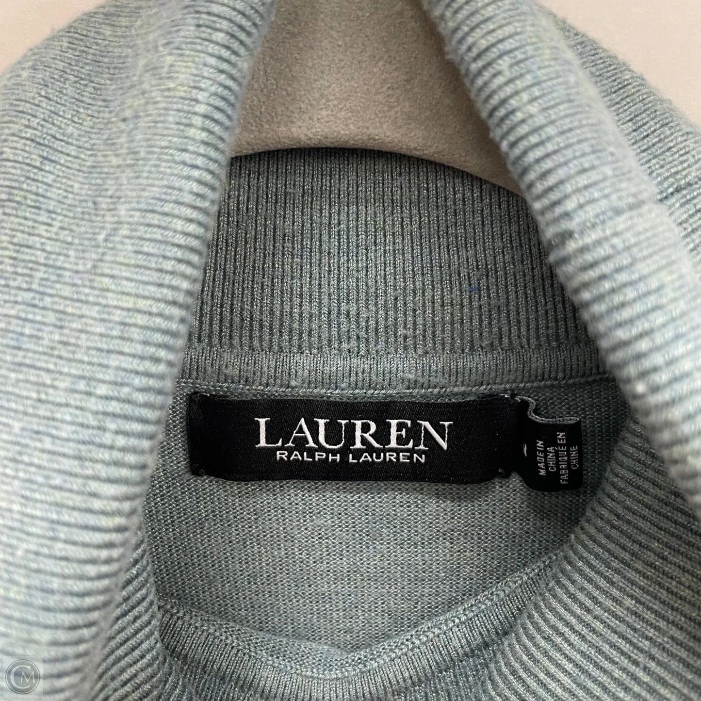 Top Long Sleeve By Lauren By Ralph Lauren In Green, Size: M
