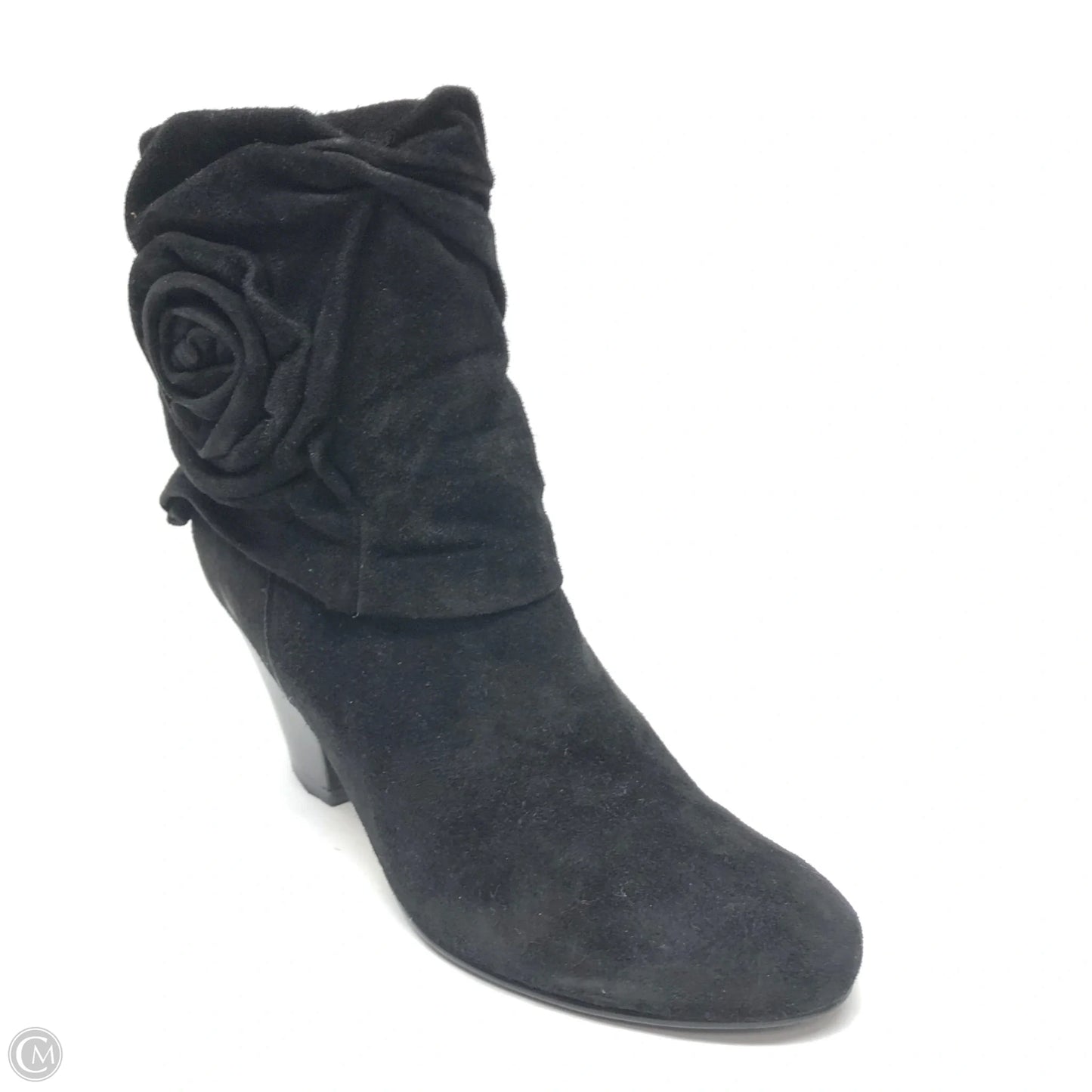 Boots Ankle Heels By Vaneli In Black, Size: 7