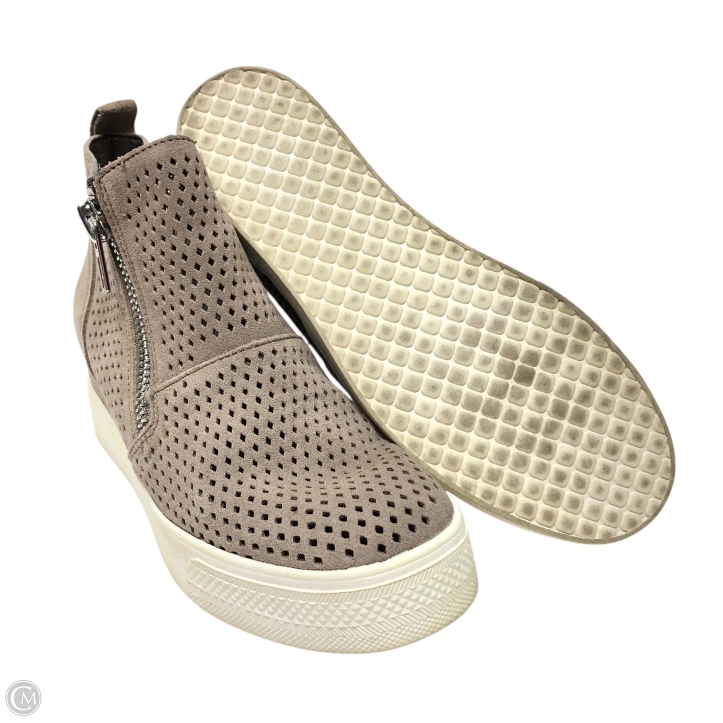 Shoes Heels Wedge By Steve Madden In Taupe, Size: 6.5