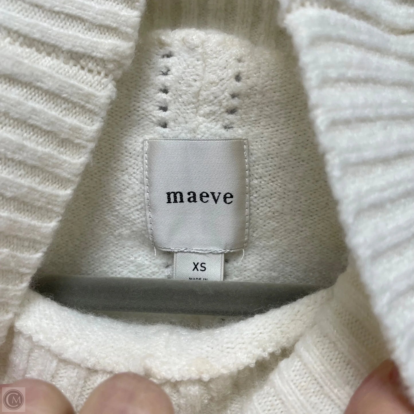 Sweater By Maeve In Ivory, Size: Xs