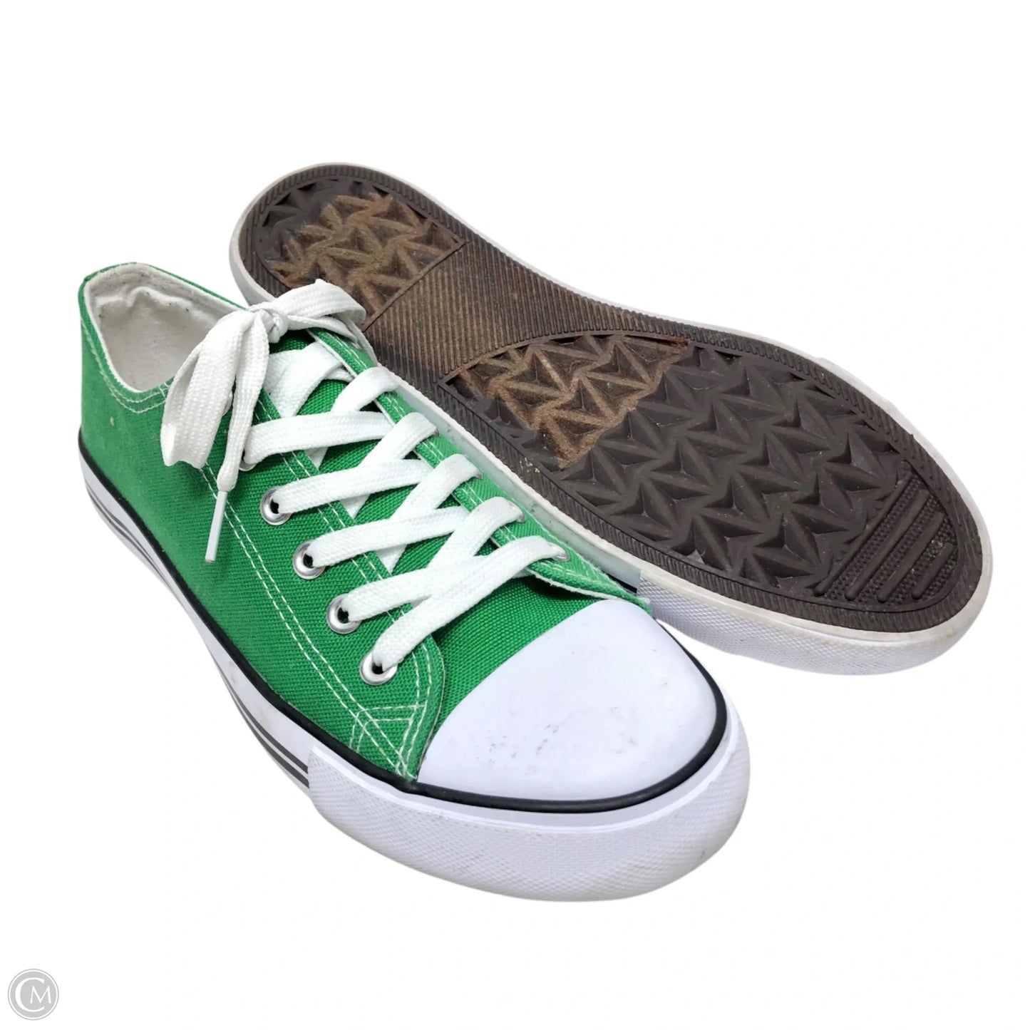Shoes Sneakers By Clothes Mentor In Green, Size: 8