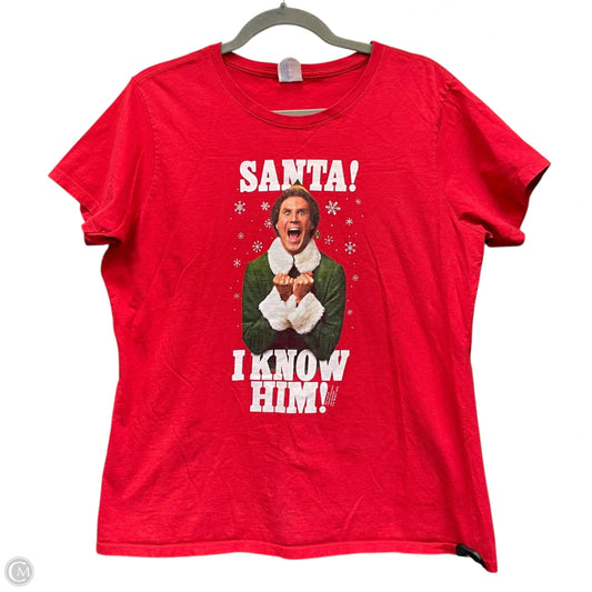 Top Short Sleeve Basic By Port & Company In Red, Size: Xl