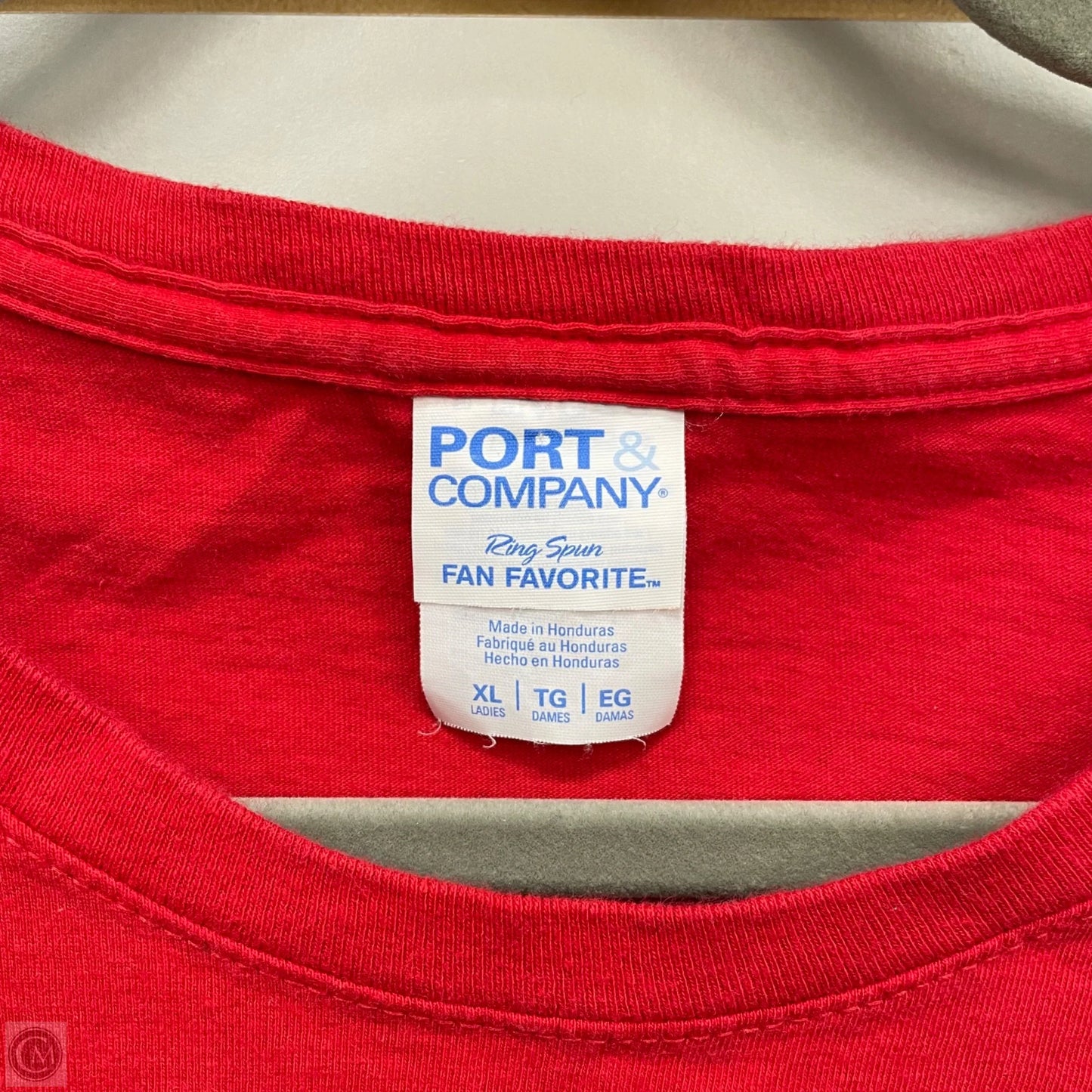 Top Short Sleeve Basic By Port & Company In Red, Size: Xl