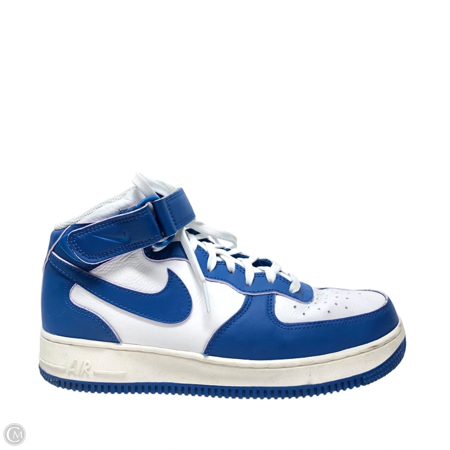 Shoes Sneakers By Nike In Blue & White, Size: 9