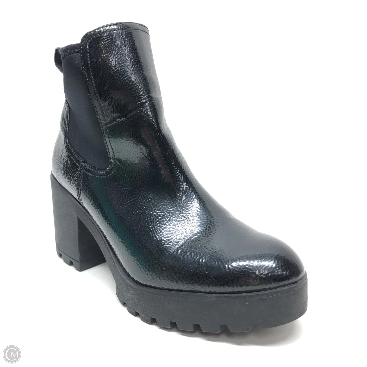 Boots Ankle Heels By Aldo In Black, Size: 6.5