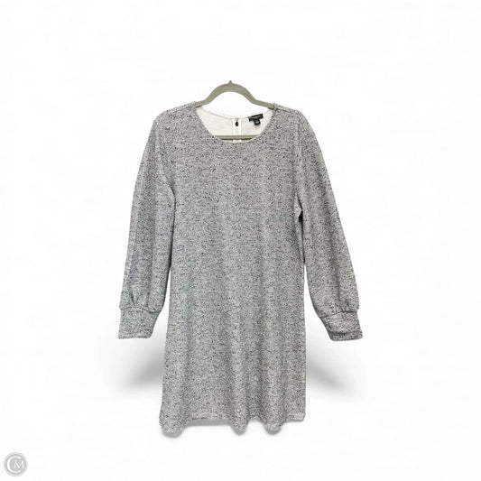 Dress Casual Short By Ann Taylor In Black & Grey, Size: L