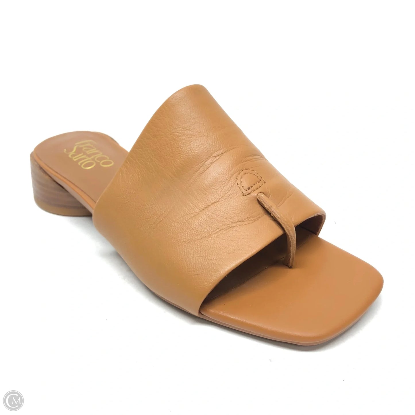 Sandals Heels Block By Franco Sarto In Brown, Size: 7