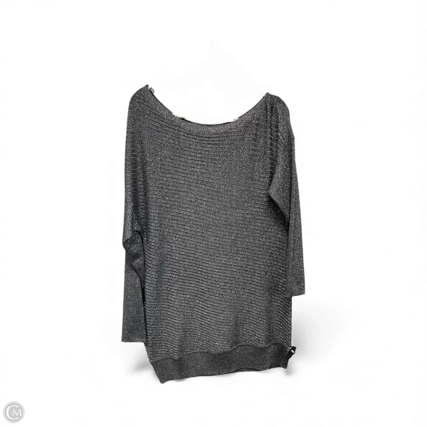 Sweater By White House Black Market In Grey & Silver, Size: M