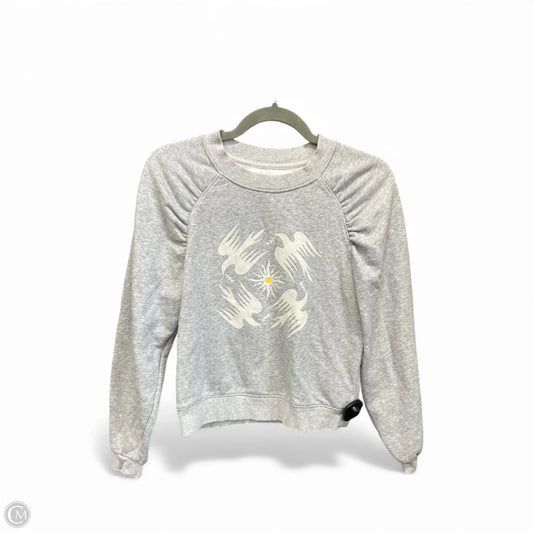 Sweatshirt Crewneck By Anthropologie In Grey, Size: Xs