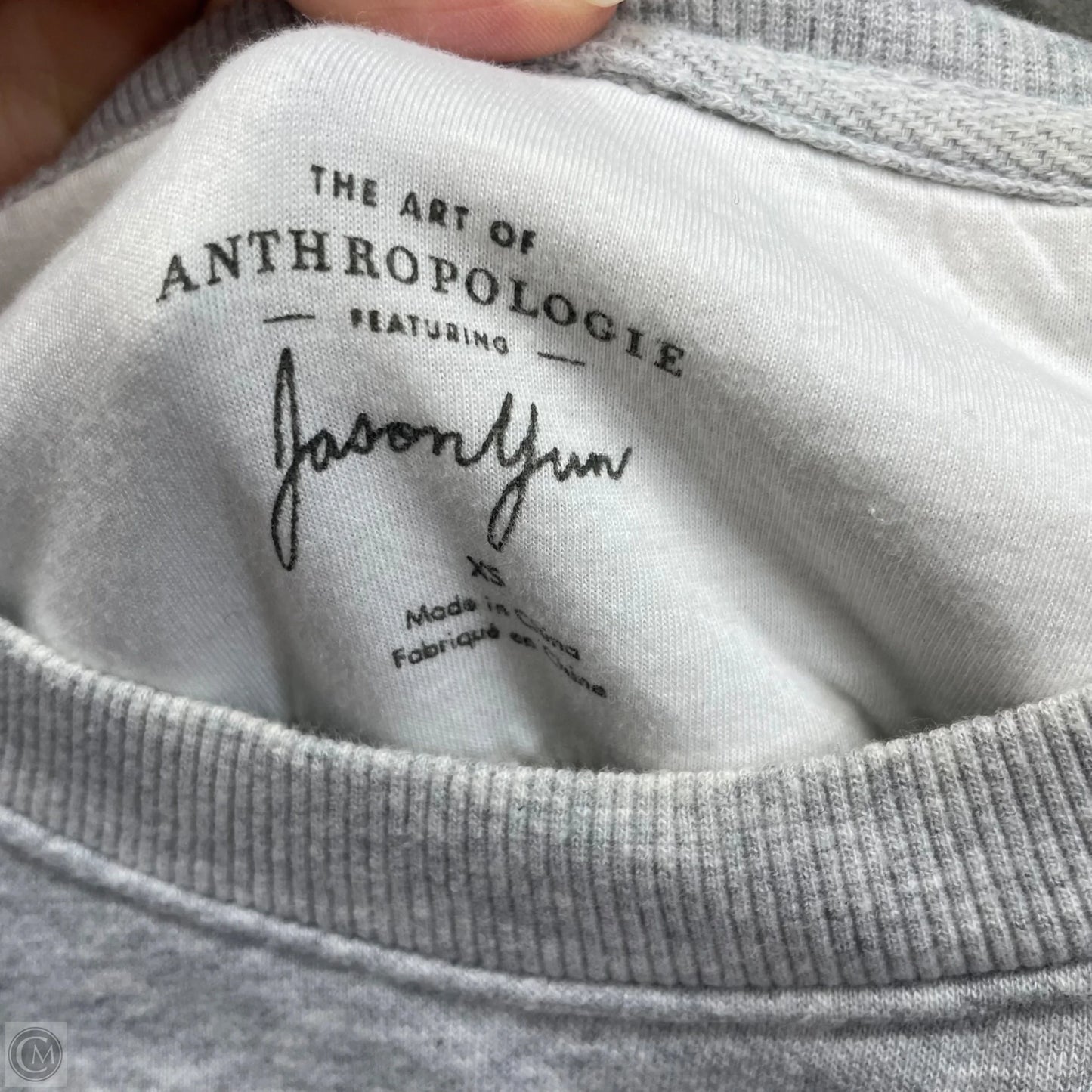 Sweatshirt Crewneck By Anthropologie In Grey, Size: Xs