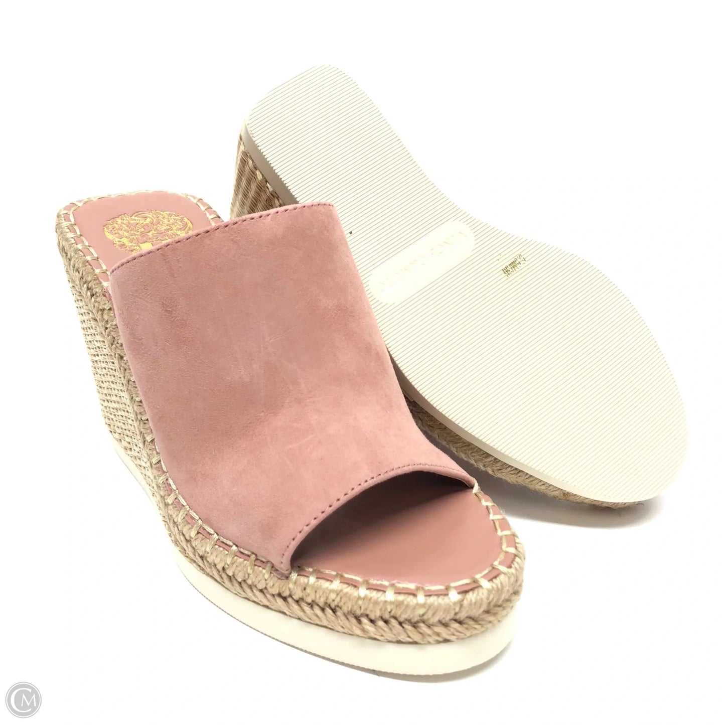 Sandals Heels Wedge By Vince Camuto In Pink, Size: 5.5