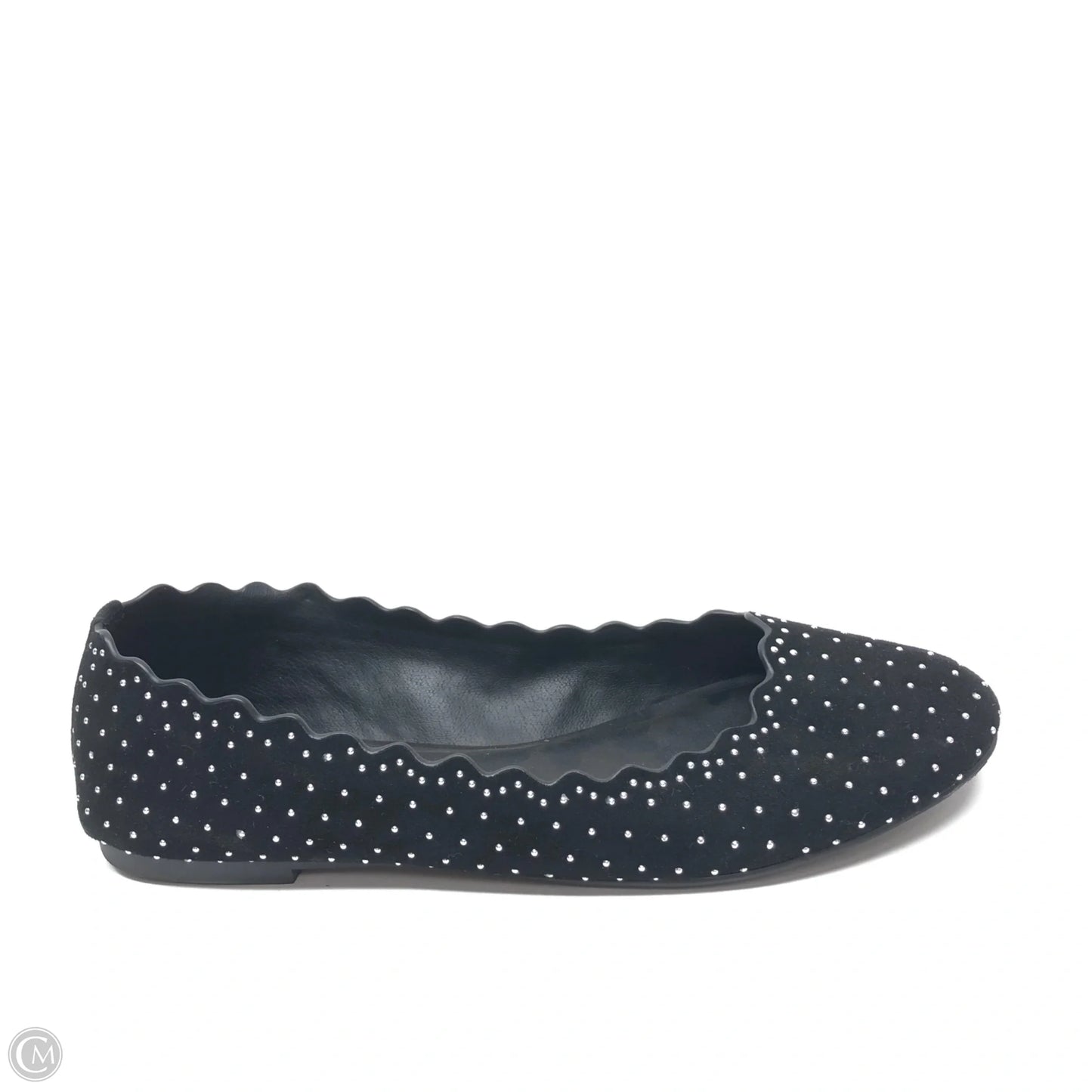 Shoes Flats By Gianni Bini In Black & Silver, Size: 8