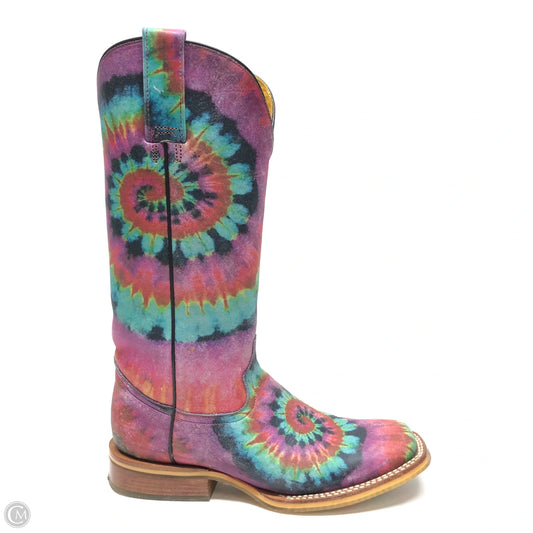 Boots Western By Cma In Tie Dye Print, Size: 6.5