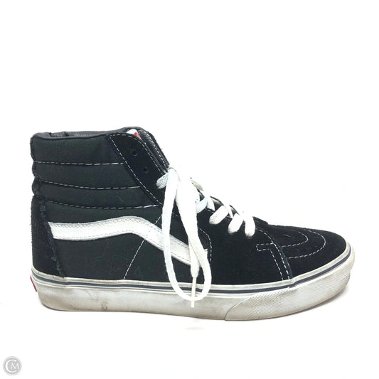 Shoes Sneakers By Vans In Black & White, Size: 7