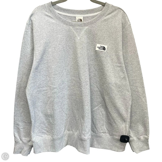 Sweatshirt Crewneck By The North Face In Grey, Size: 2x