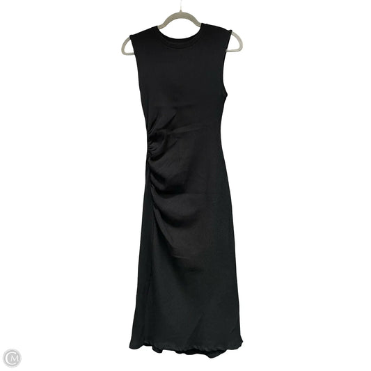 Dress Casual Midi By Zara In Black, Size: M