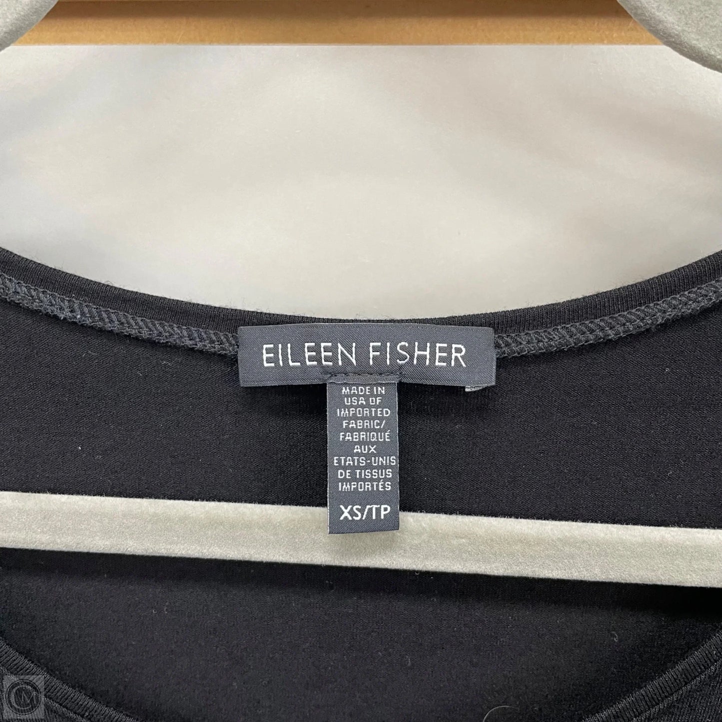 Tunic Short Sleeve By Eileen Fisher In Black, Size: Xs