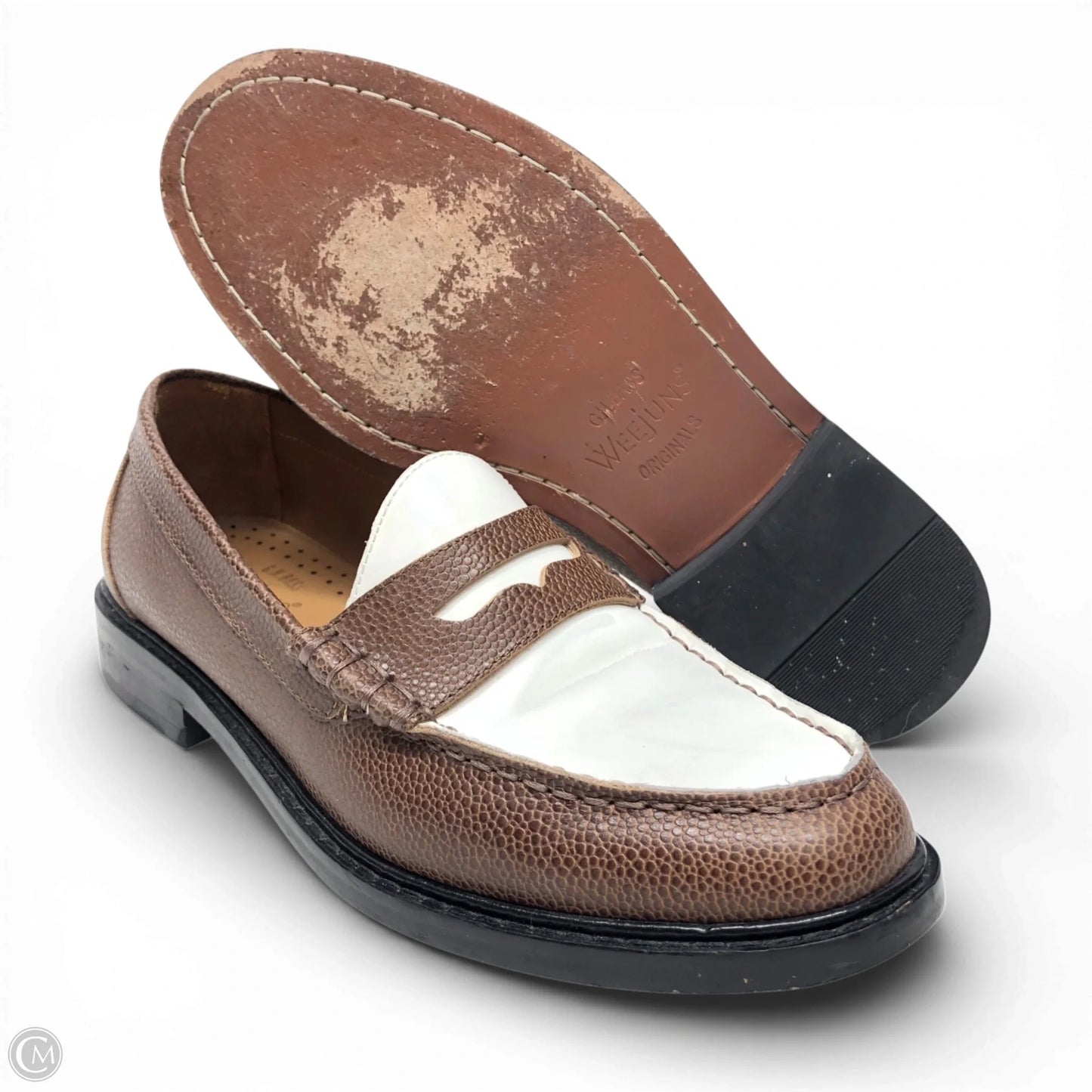 Shoes Flats By Gh Bass And Co In Brown & White, Size: 6
