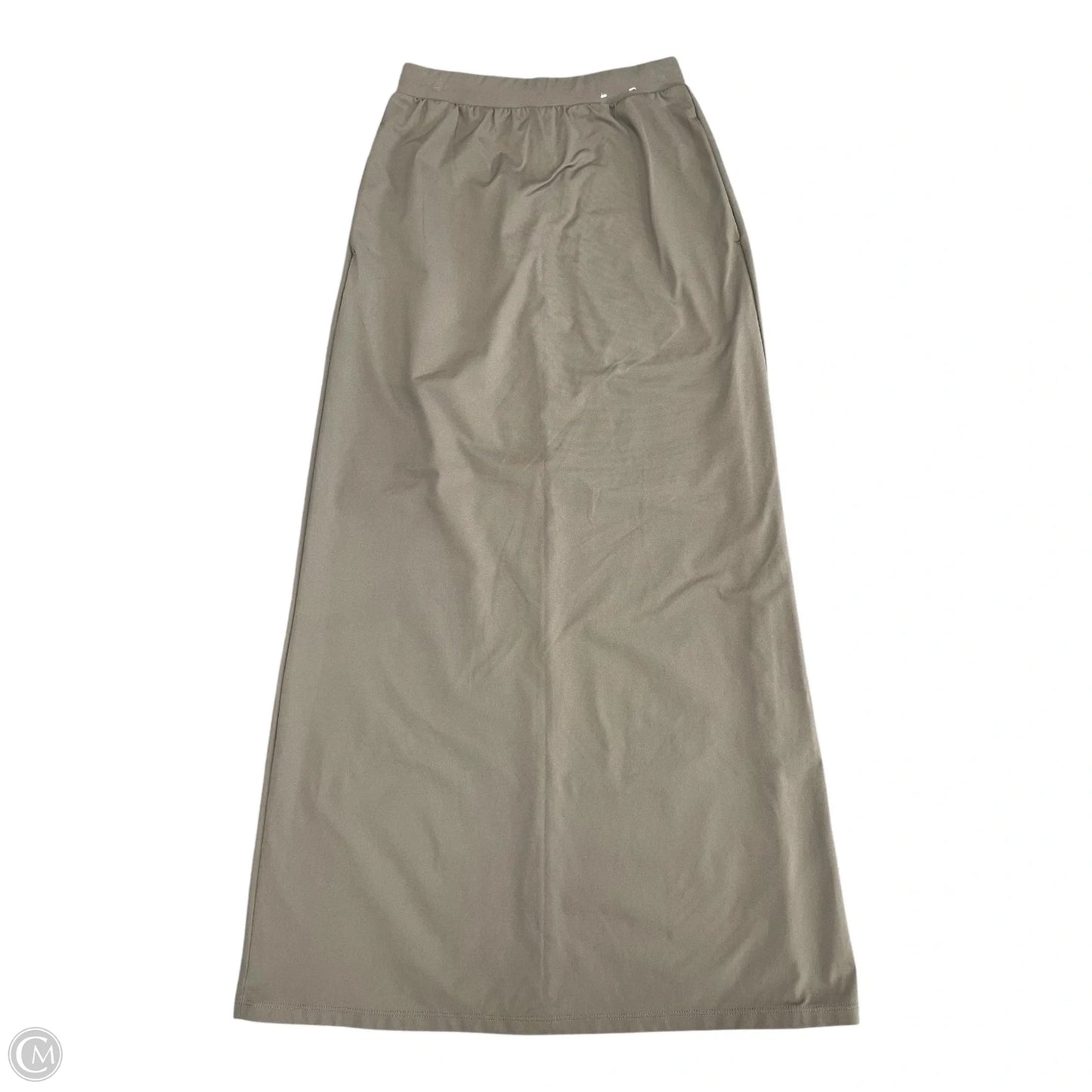 Skirt Midi By Uniqlo In Taupe, Size: Xxs