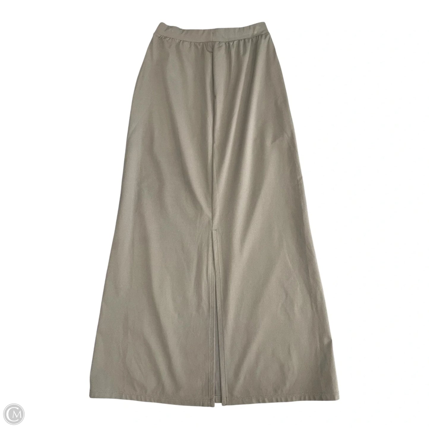 Skirt Midi By Uniqlo In Taupe, Size: Xxs