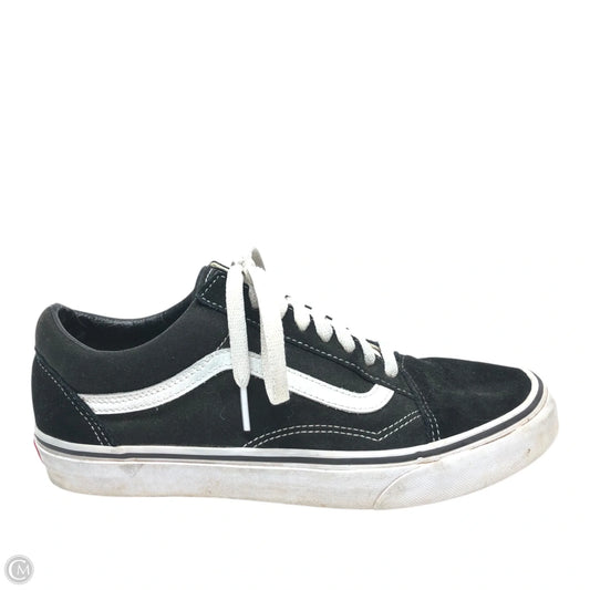 Shoes Sneakers By Vans In Black & White, Size: 10