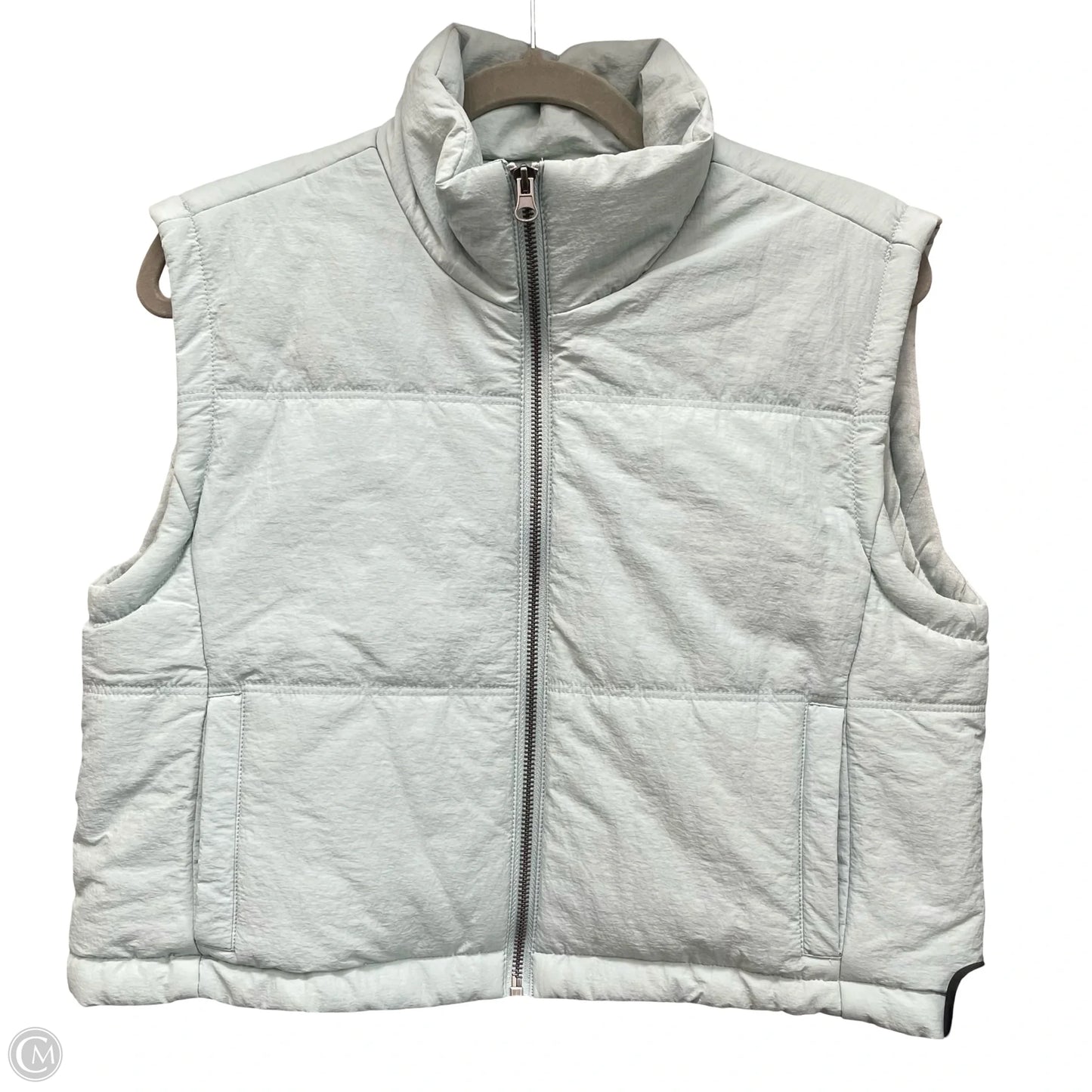Vest Puffer & Quilted By Thread And Supply In Blue, Size: S