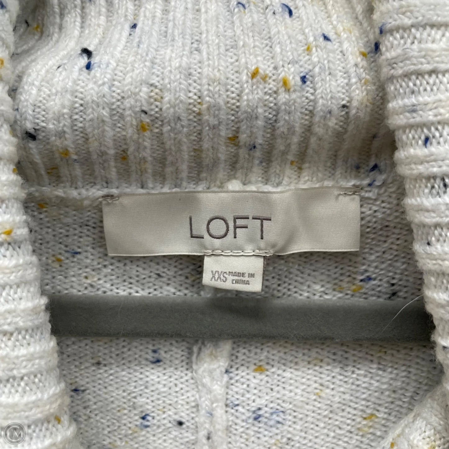 Sweater By Loft In White, Size: Xxs